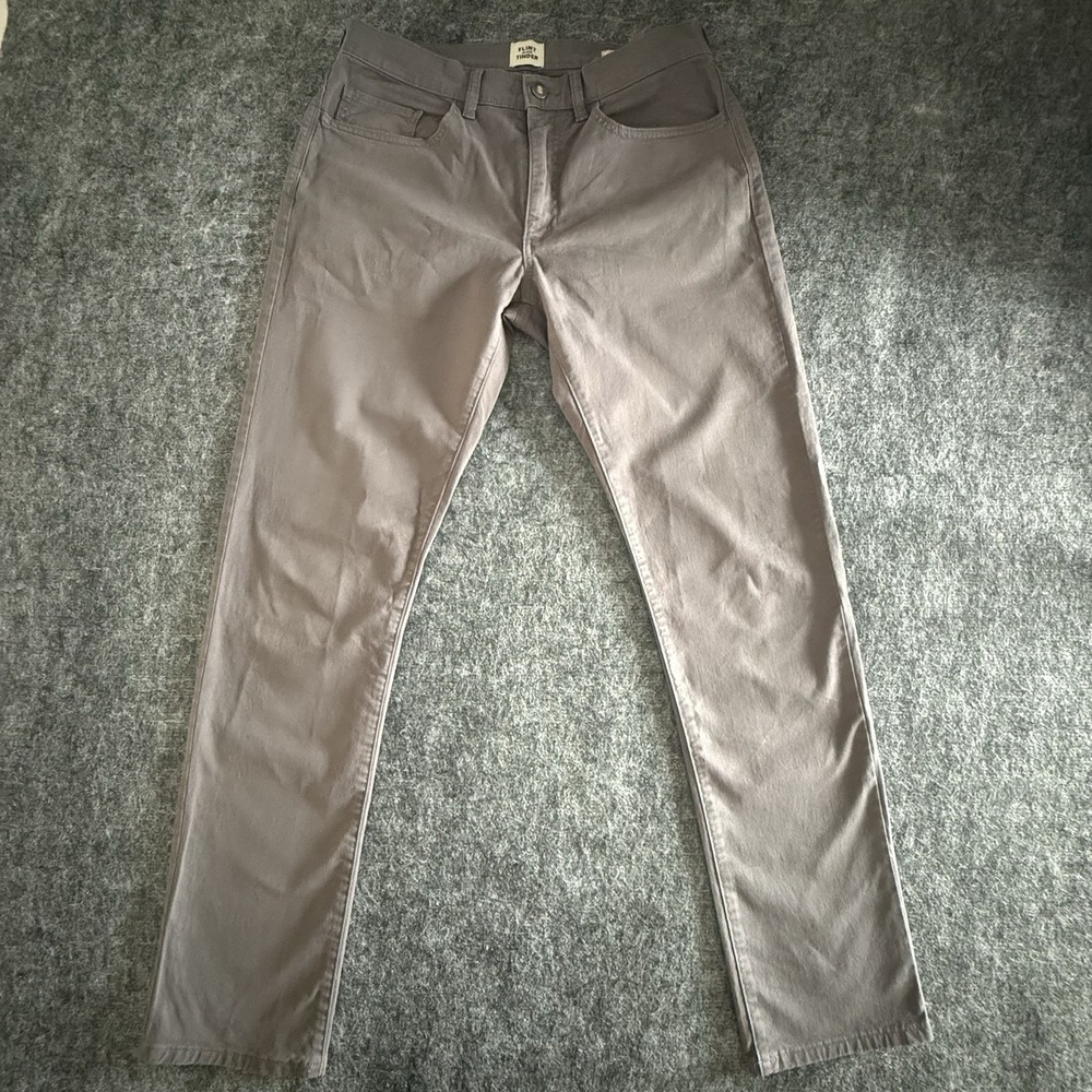 Flint And Tinder 365 5 Pocket Pants Mens 31x32 Gray Slim Fit Stretch Casual
